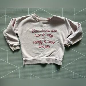 Elizabeth + Faith|Organic cotton Pink Graphic Sweatshirt for baby/toddler girl•